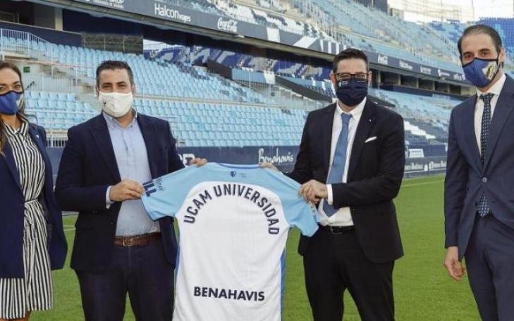 The agreement between UCAM and Malaga CF was sealed at La Rosaleda, the Andalusian club's stadium
