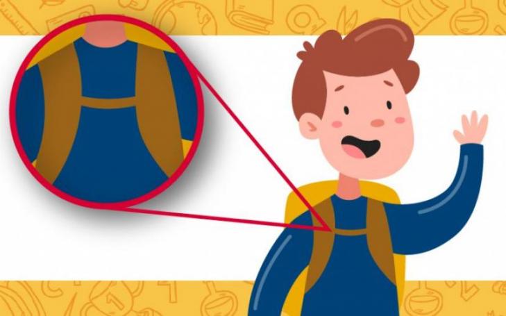 The protocol emphasizes the importance of using the school bag well to avoid back problems