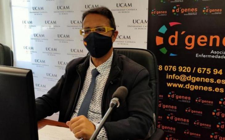 Juan Carrión during the XIII Congress of Rare Diseases, organized by D´Genes