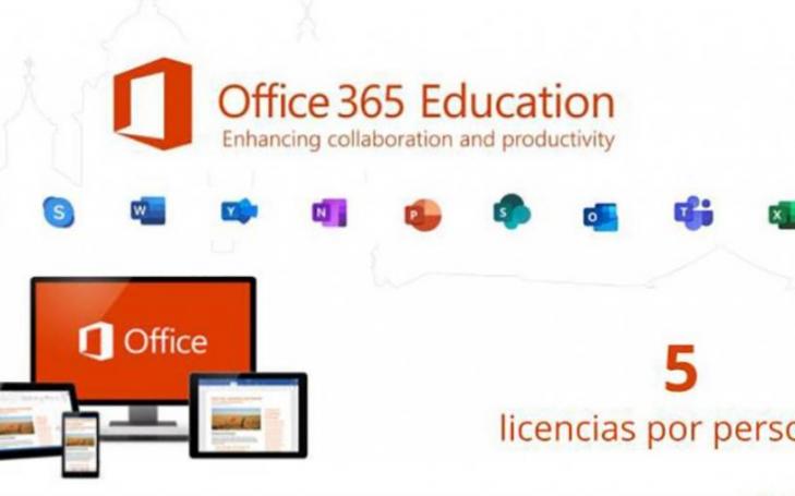 UCAM students and workers can now download the Office 365 application package on up to five devices