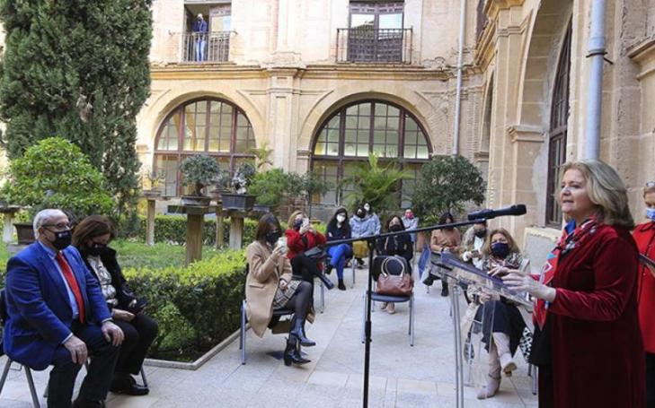 María Jesús Bonilla, director of the International Chair 'Women, Business and Sport' of the UCAM, during the event on the occasion of Women's Day, held on the Campus of Los Jerónimos.
