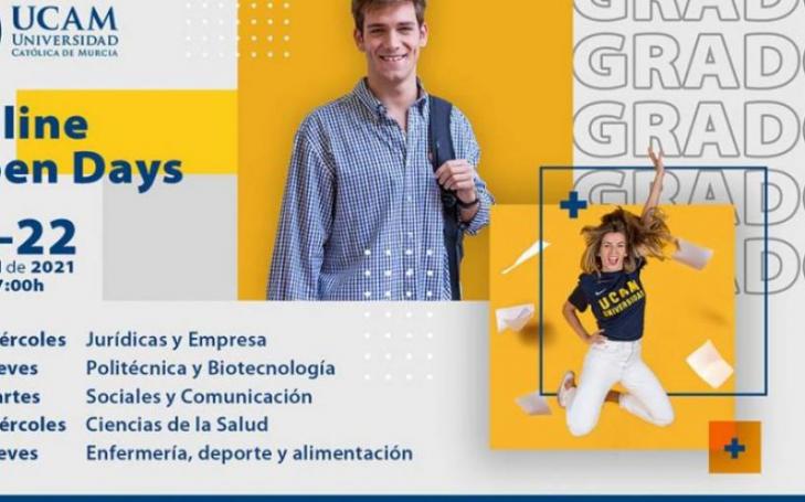 UCAM Open Days, from April 14 to 22, at 5:00 p.m.