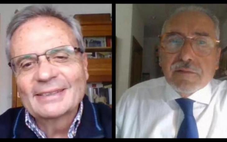 Rafael Matesanz, president of National Transplant Organization (left side) and Mariano Guerrero (right side), Director of Master in Management and Planning of Health Services