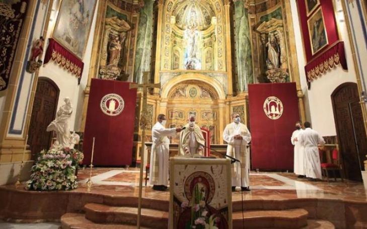 The liturgical celebration was presided over by the priest José Alberto Cánovas, vice-rector of Religious Affairs at UCAM
