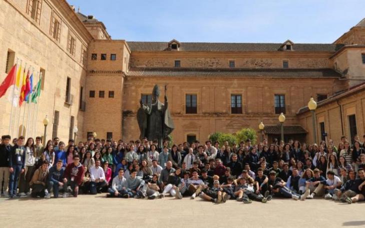 Students from different schools in the region who participated in the UCAM Science Olympiads.