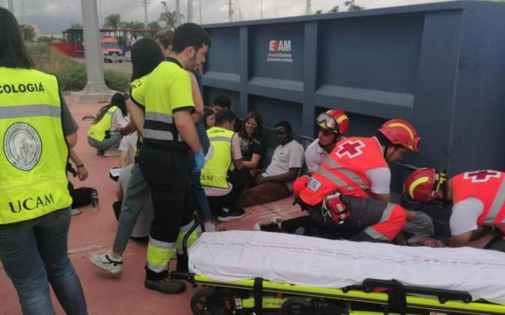 UCAM conducts mass casualty simulation at the Firefighters’ School in Murcia