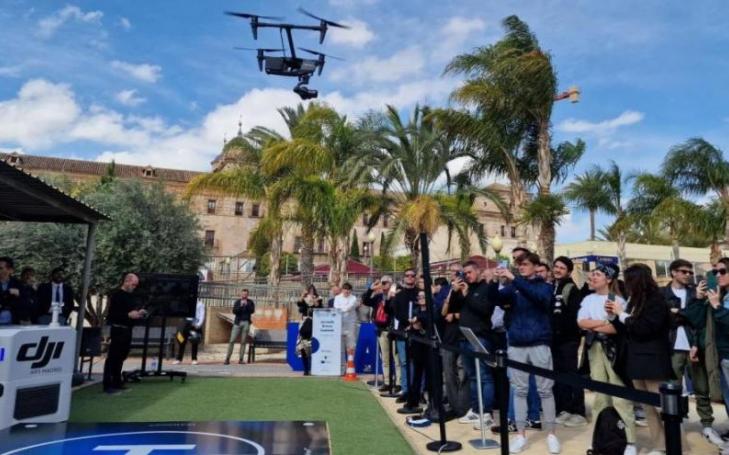 Demonstration during the inauguration of UCAM Drone Hub