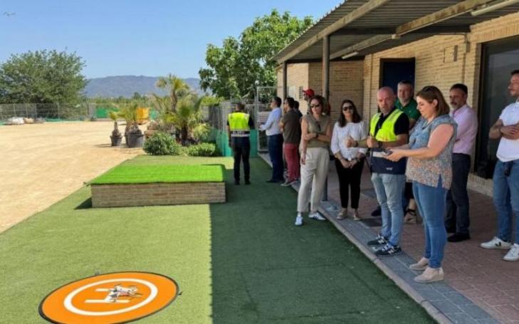 UCAM employees learn how to fly drones at the UCAM Drone Hub