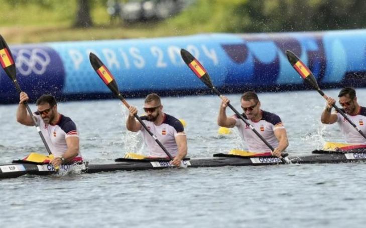 The Spanish K4 500 with Craviotto, Arévalo, Cooper and Germade (Photo: COE)
