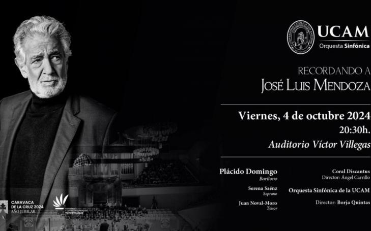 Poster announcing the Grand Lyric Gala 'Remembrance of José Luis Mendoza'