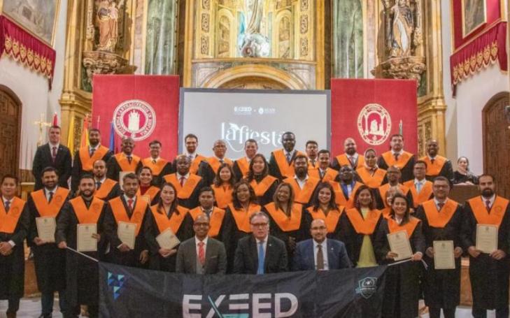 Graduation of Exeed College students at the Temple of Los Jerónimos Monastery