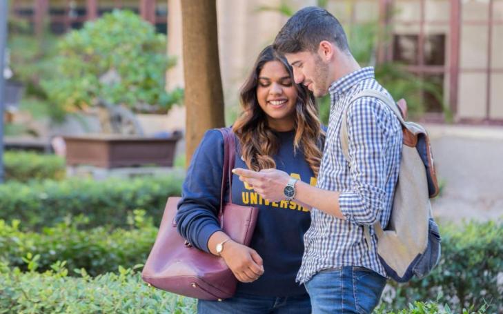 UCAM students at the Murcia Campus.