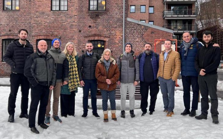 Participants of the European project Green Tennis after a meeting in Oslo, Norway.
