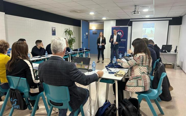 First session of the AFTERMATCH 2.0. seminar at the High Performance Centre in Los Alcázares