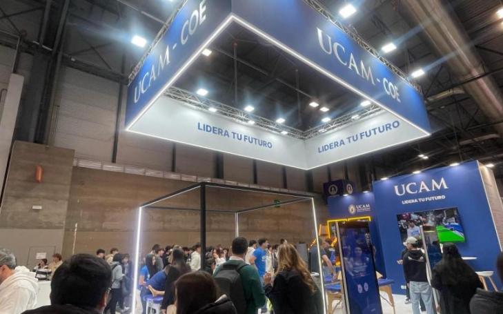 The UCAM stand at the Feria Aula event being held at IFEMA (Madrid)