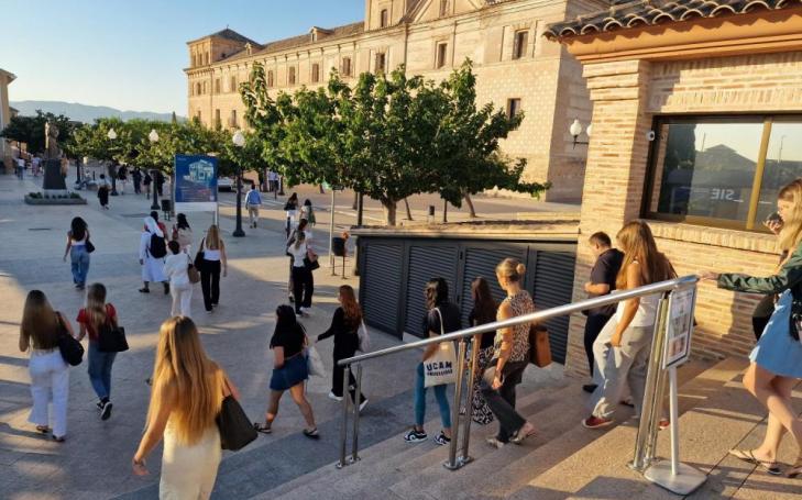 UCAM students at the Murcia Campus.