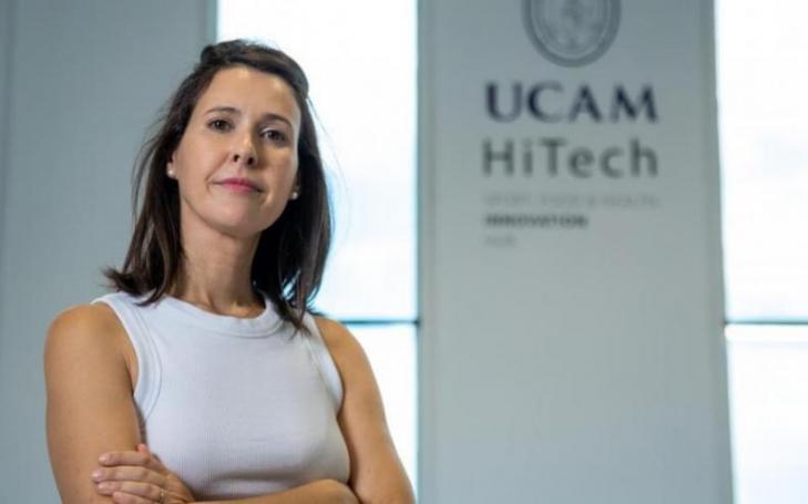 Adriana Ordóñez González at UCAM Hitech, where her laboratory is located