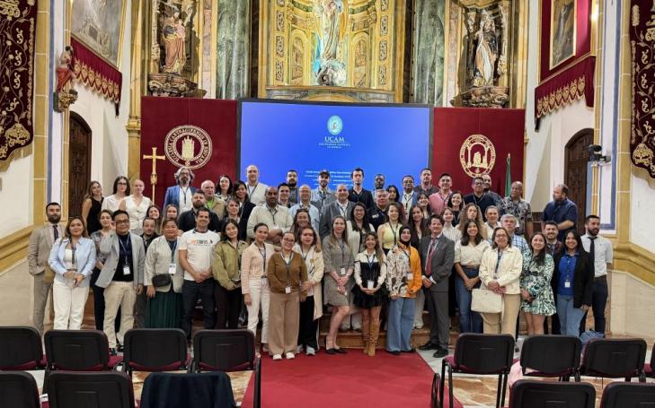 International agents alongside UCAM representatives.