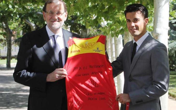 Mariano Rajoy encourages Miguel Ángel López to continue his successes in the Olympic Games Mariano Rajoy encourages Miguel Ángel López to continue his successes in the Olympic Games
