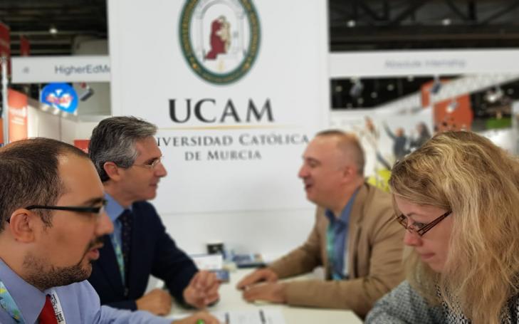 The UCAM participated in the EAIE, the most important university fair in Europe