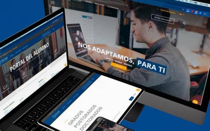 The new web page of UCAM places the student at the centre of the University
