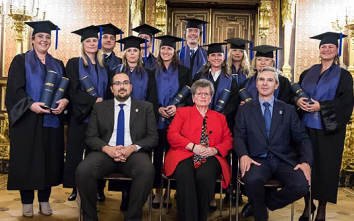 Graduation day for 11 UCAM students at EMCA Campus in Austria Graduation day for 11 UCAM students at EMCA Campus in Austria