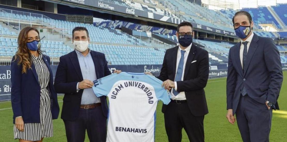 The agreement between UCAM and Malaga CF was sealed at La Rosaleda, the Andalusian club's stadium