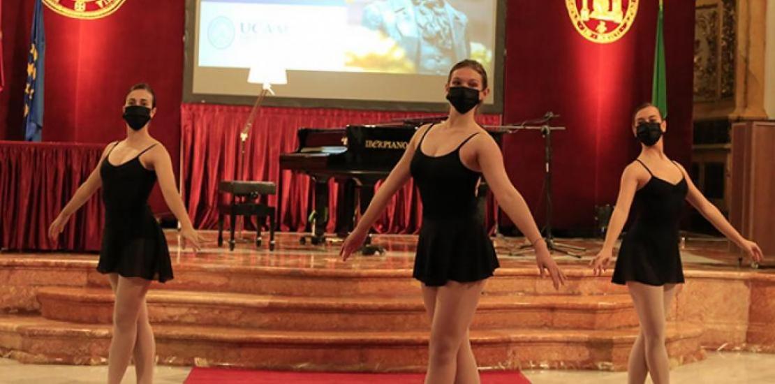 UCAM Dance Company, during the commemoration of the act