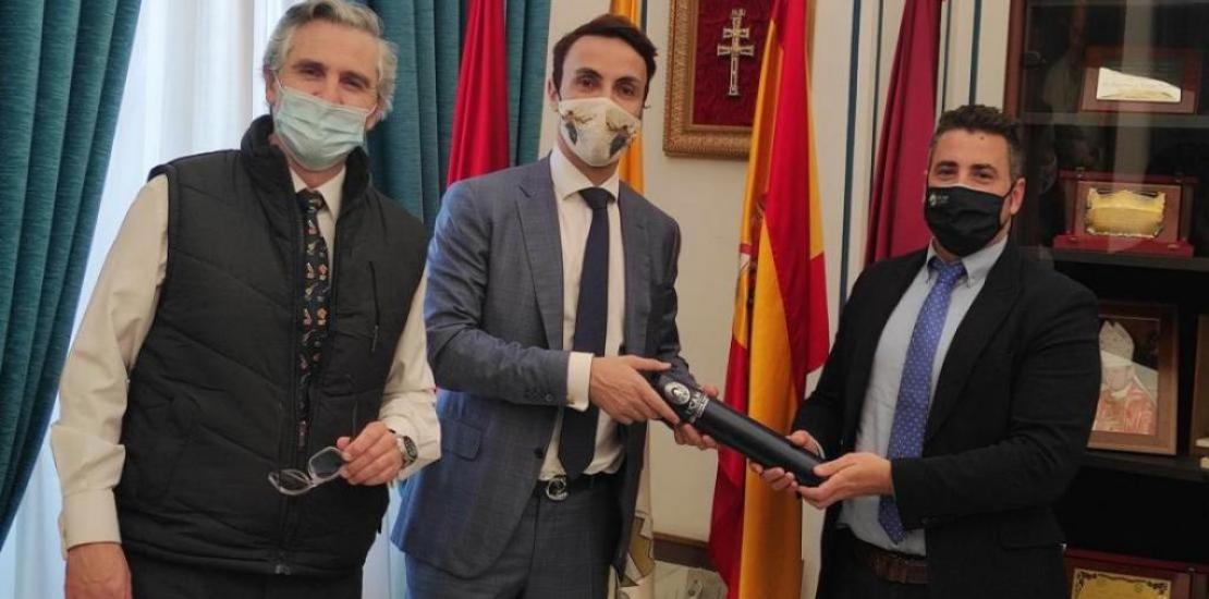 From left to right, Pablo Blesa, Alejandro Blanco Fernández and José Luis Mendoza García