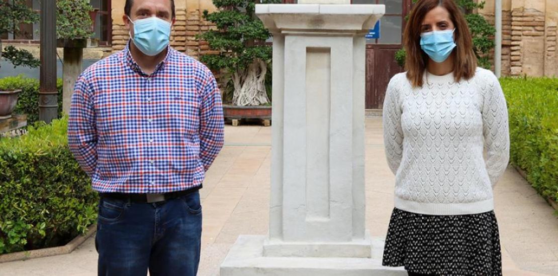 Researchers Horacio Pérez Sánchez, from the BIO-HPC Group of the UCAM, and Irene Martínez Martínez, from the Murcian Institute of Biosanitary Research (IMIB)