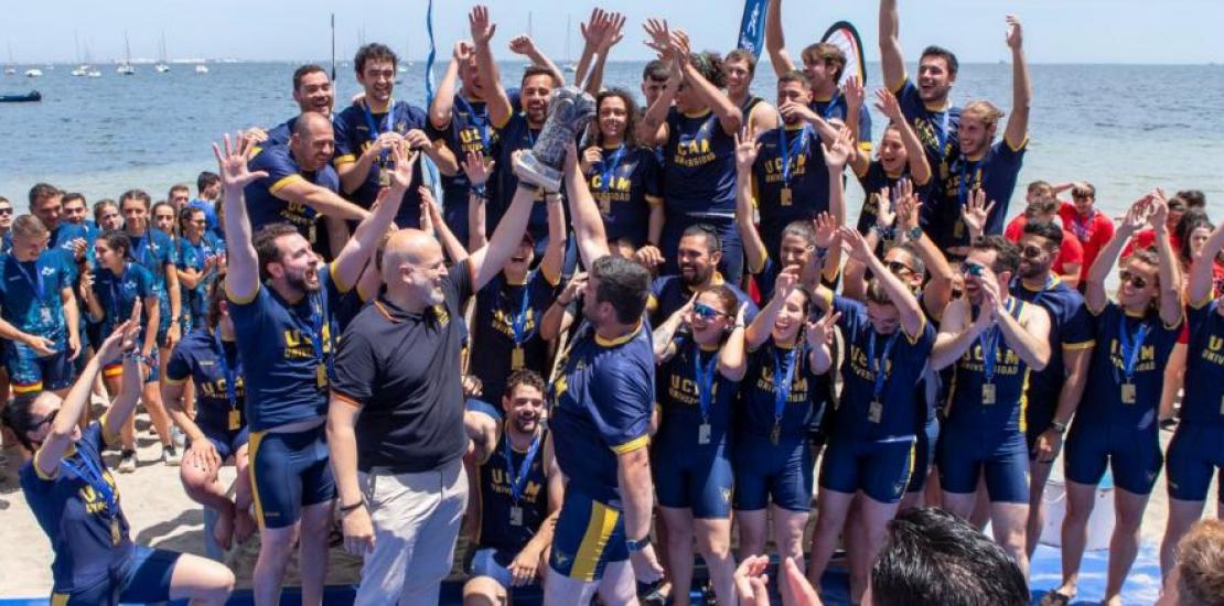 The Universidad Católica paddlers took the four gold medals and once again won the traditional championship against Universidad de Murcia, Universidad Politécnica de Cartagena and Academia General del Aire