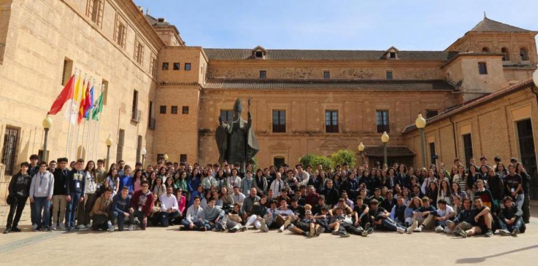 Students from different schools in the region who participated in the UCAM Science Olympiads.