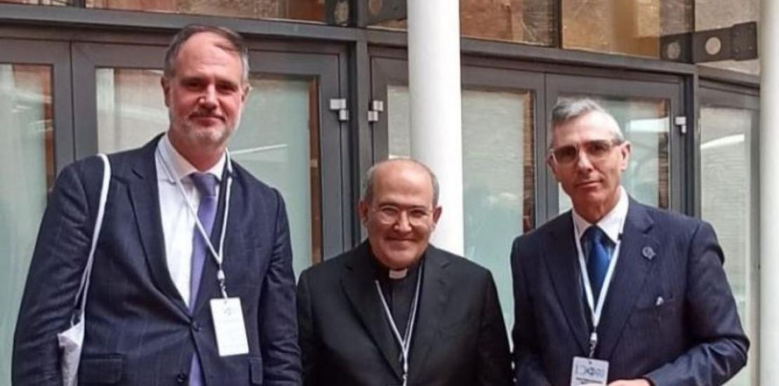 Pablo Blesa, Vice-Rector of International Relations, participating in the gathering of Catholic Universities in Rome.