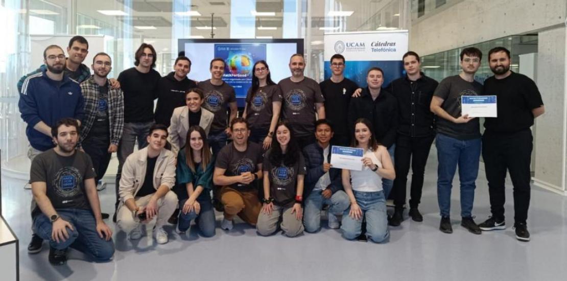 Group photo of some of the participants in the regional phase of HackForGood 2024.