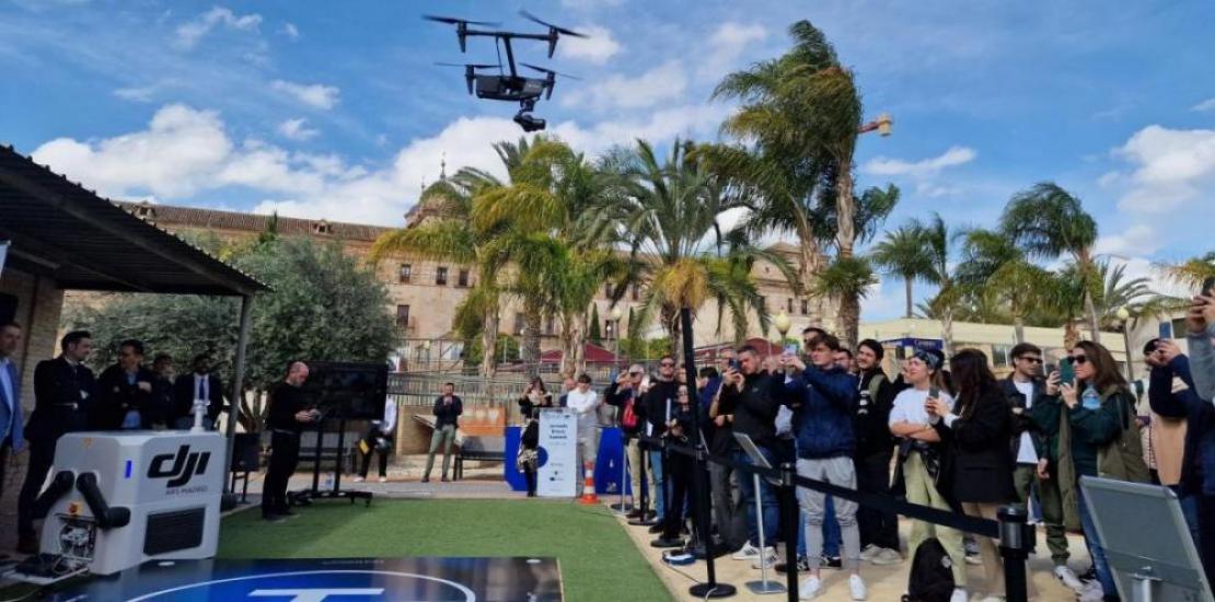 Demonstration during the inauguration of UCAM Drone Hub