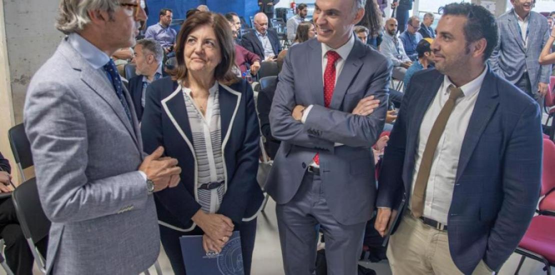 Moments before the inauguration of the LifeTech Summit organised by UCAM HiTech.