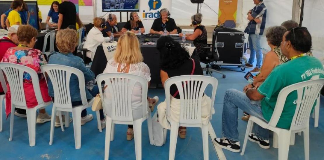 Members of iRadio UCAM during one of the training workshops