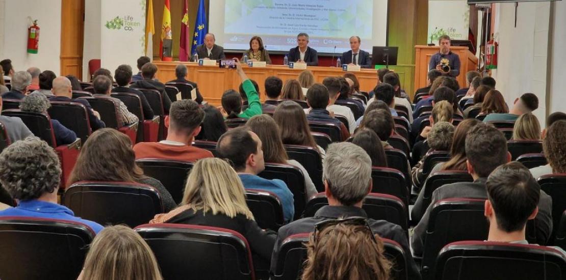 Opening of the international conference. On the main table, from left to right: Víctor Meseguer, María Dolores García, Juan María Vázquez and José Luis Durán