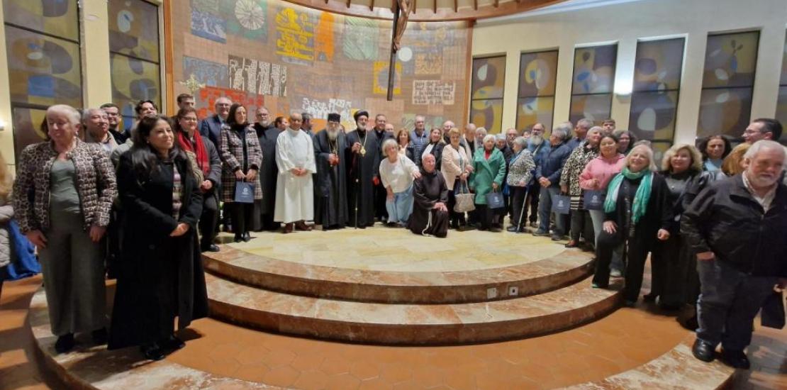 Representatives from the participating associations in the Conference and the different Christian faiths, in the closing ceremony.