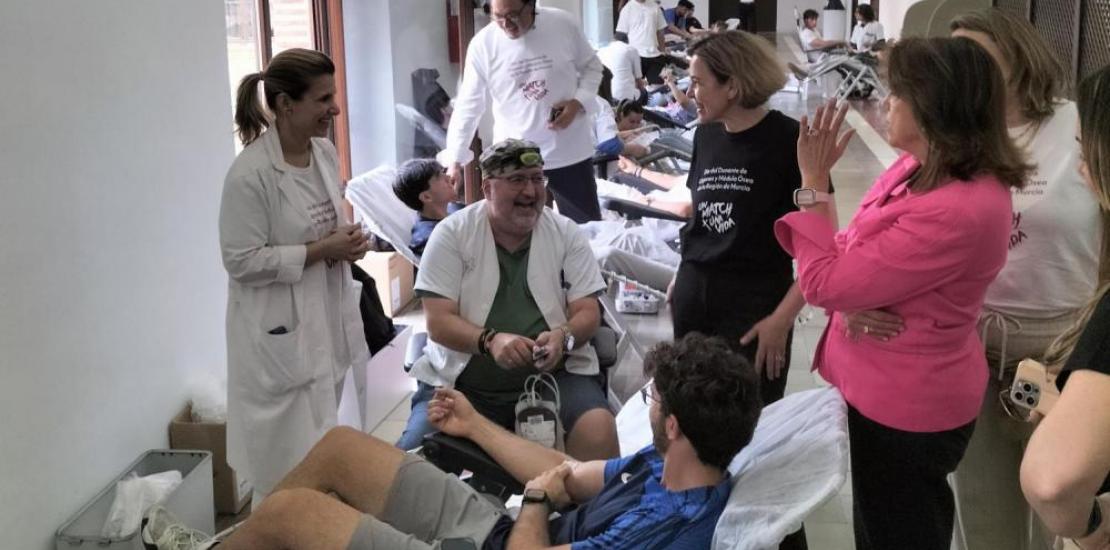 The UCAM academic community embraces blood and bone marrow donation.