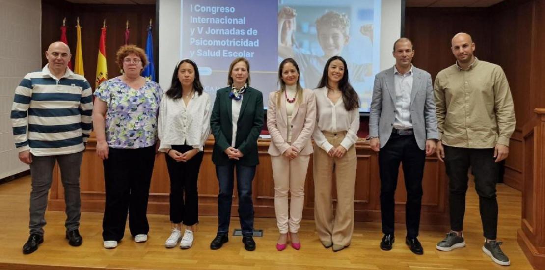 Organisers and speakers of the International Congress on Psychomotor Skills and School Health in the Conference Hall