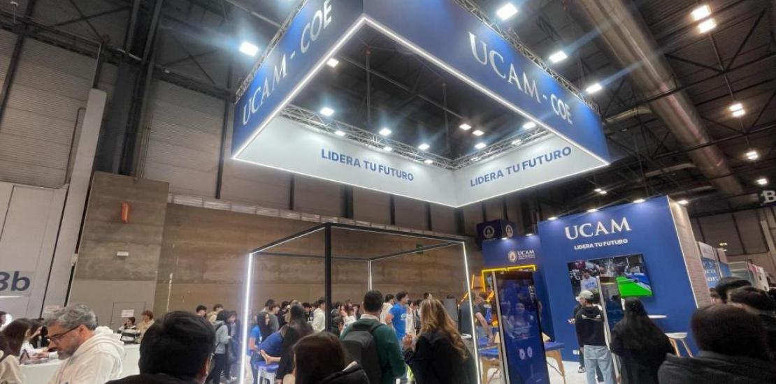The UCAM stand at the Feria Aula event being held at IFEMA (Madrid)
