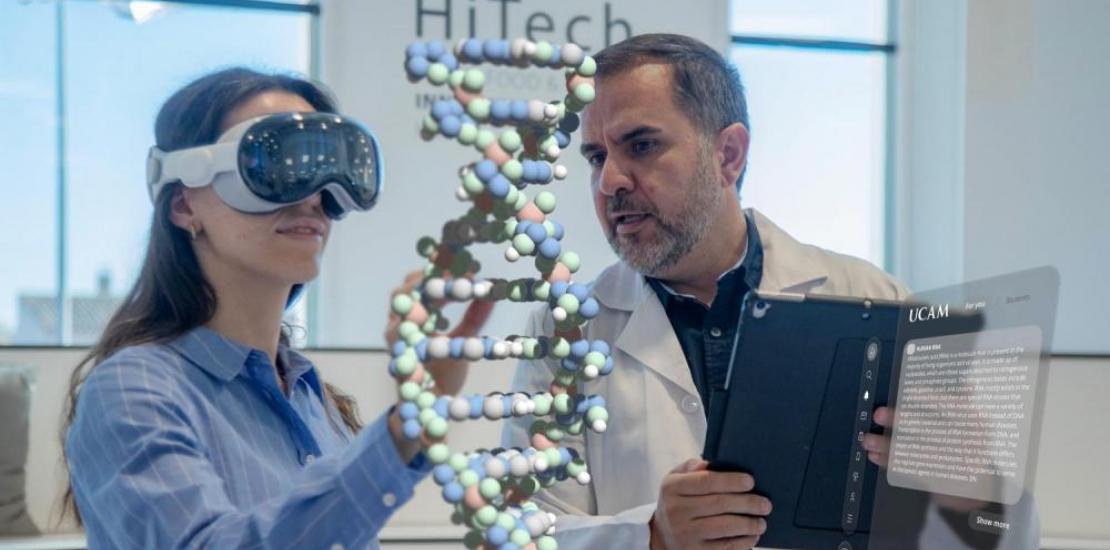 A snapshot of a health sciences internship with the virtual reality goggles