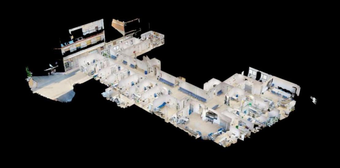 Image of digital twin of the Abanilla Health Centre facilities