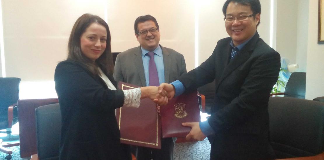 Ceremony at the Embassy of Spain in the Phillippines to promote collaboration in global education with UCAM