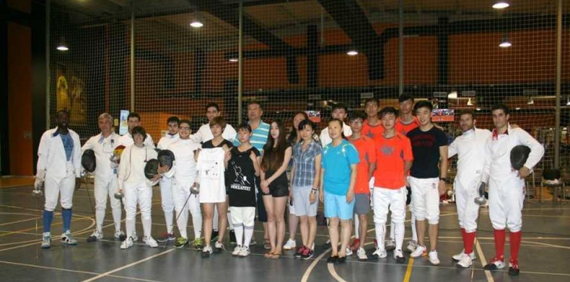 UCAM Sports Center receives a fencing competition with the participation of athletes from Shanghai Finance University