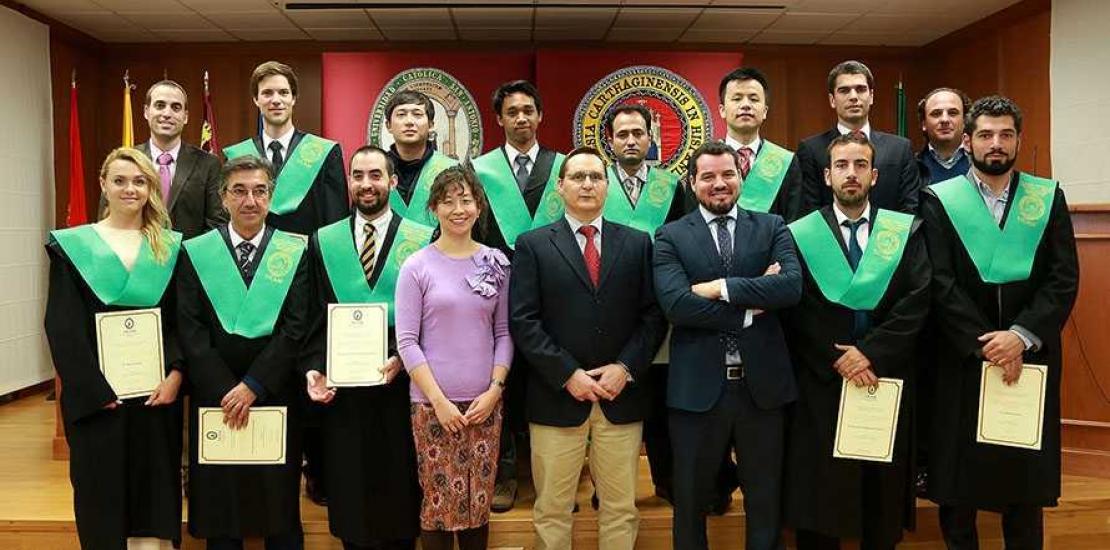 Students from eleven different countries graduated in two master degrees of Laliga-UCAM university Students from eleven different countries graduated in two master degrees of Laliga-UCAM university