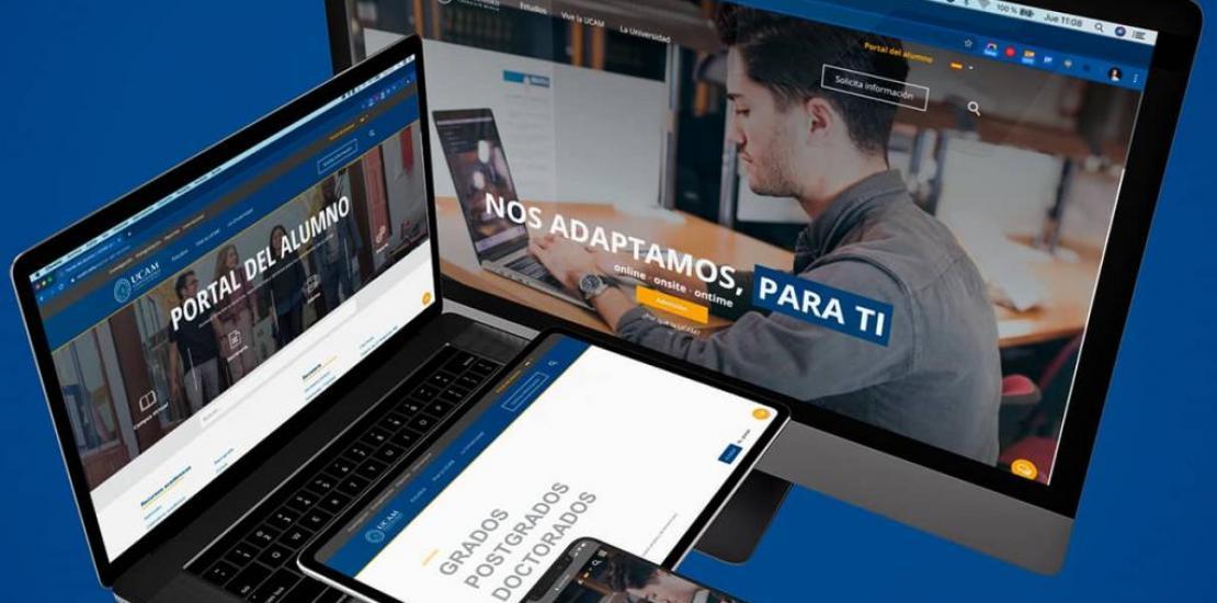 The new web page of UCAM places the student at the centre of the University The new web page of UCAM places the student at the centre of the University