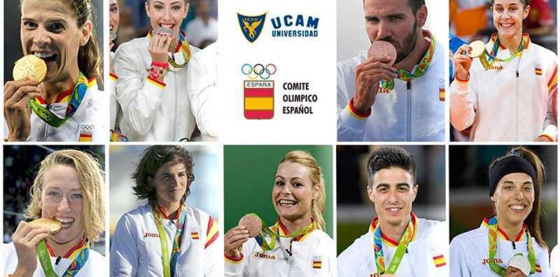 Nine athletes from UCAM won 11 of the 17 Spanish team medals in Rio 16 Nine athletes from UCAM won 11 of the 17 Spanish team medals in Rio 16