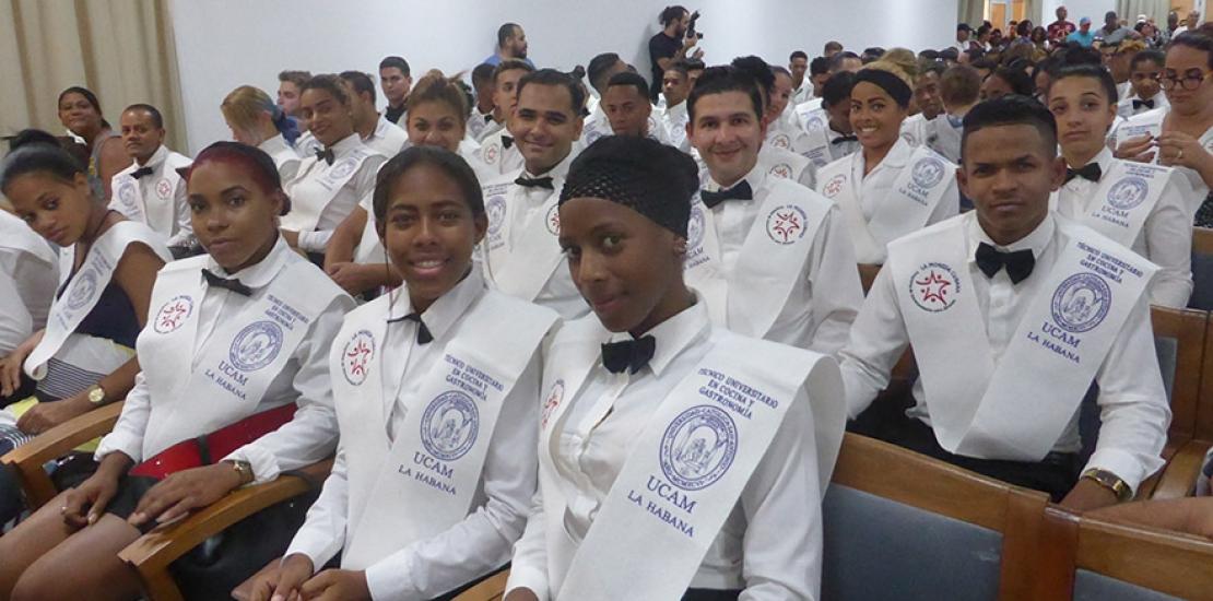 UCAM graduates 400 gastronomy professionals in Havana UCAM graduates 400 gastronomy professionals in Havana